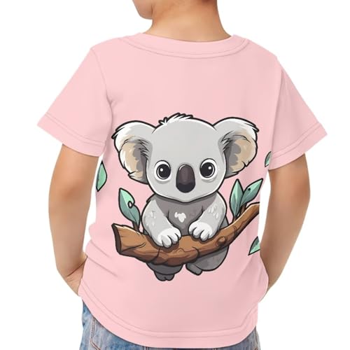 Image of JEOCODY Boys Girls Graphic Tees Funny 3D Printed Short Sleeve T-Shirts 3-16T