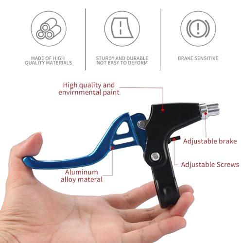 image for Gashwer Universal 2.2cm Bike Brake Levers Aluminum Alloy V-Brake Handl