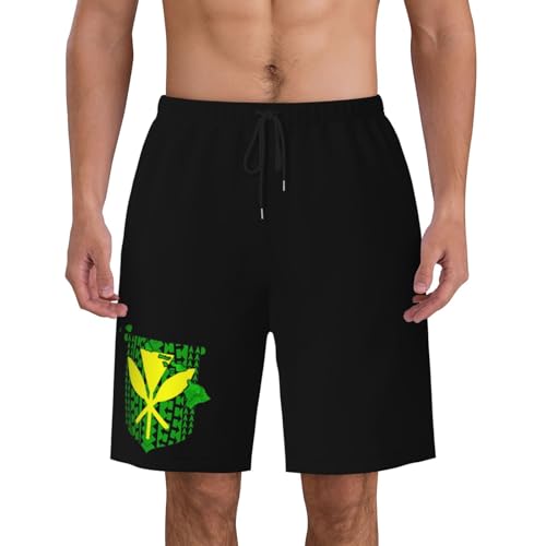 Hawaiian Islands Tribal Kanaka Maoli Mens Swim Trunks Quick Dry Board Shorts 7" - Hawaii Beach Swimwear4
