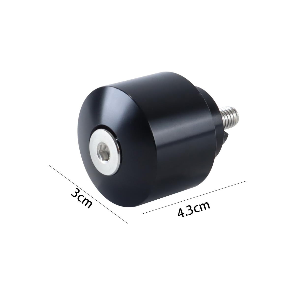 1 paio di tappi per estremità manubrio per Honda Goldwing CB-CBR-GL 2001-2023 CNC alluminio manubrio cursori peso, nero