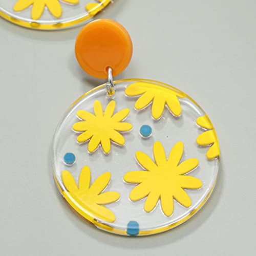 Boucles d'oreilles fleurs en résine légères pour sublimer sans douleur vos lobes - 2
