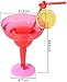 supernal 36pcs Plastic Margarita Glasses,12oz Neon Disposable Cocktail Cups, Colorful Mexican Theme Party Decorations for Carnivals, Dia De Muertos, Green, Blue, Pink, Orange
