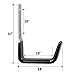 GeeWatom Heavy Duty Steel Garage Hooks,Garage Storage Utility Hooks,Anti-Slip Hanger, Tool Organizer,Steel Wall Mount Organizer, Garden Hose Hanger (Small-2PC)