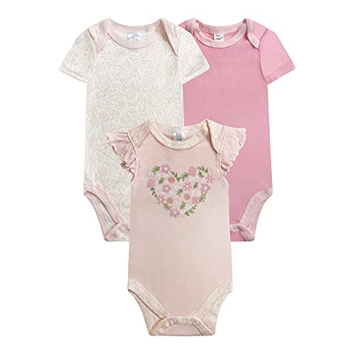 Image of BABY KISS 3-Pack Baby Bodysuit Infant Girls & Boys Newborn Baby Bodysuits