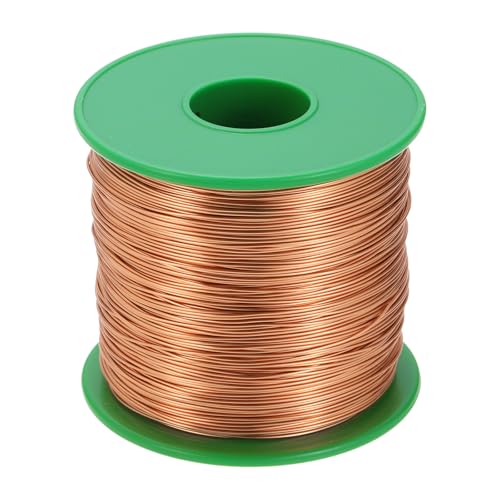 MECCANIXITY 24 AWG Magnet Wire, 24 Gauge Enameled Copper Wires 16 oz Magnetic Coil for Transformer Motor Electric, F Grade 311 Fahrenheit (155 Celsius), Copper Color
