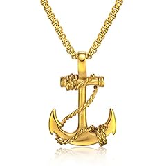 Gold Anchor Necklace