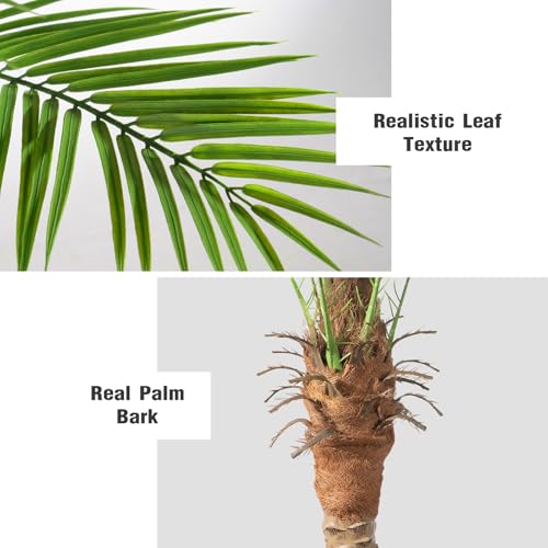 Image of Vitalismo Artificial Phoenix Palm Tree 8ft 2 Set Tall Outdoor /Indoor Decor