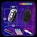 RGB Aircraft Strobe Lights with Remote Control, 8Color LED Wireless Strobe Light Multi Mode Waterproof Warning Lights for Aircraft Motorcycle Truck Car Boat Bike (6pcs)