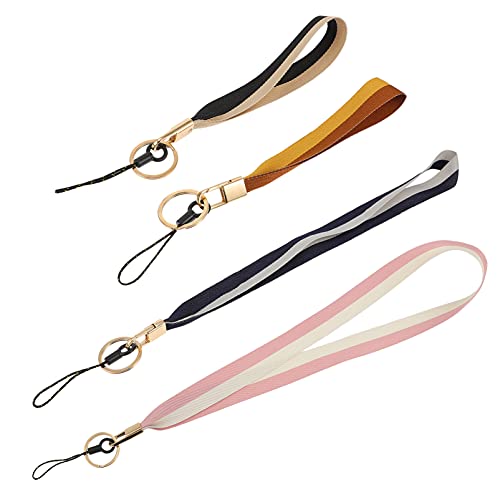 Hemobllo 4 correas universales de nailon para teléfono móvil, llavero, soporte para el cuello Cover