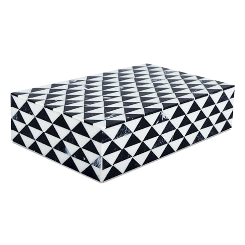 Boîtes de rangement décoratives avec couvercle en marqueterie prisme - 2