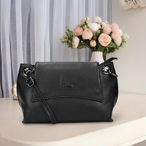 Image of Mochi Women Casual Faux leather Soft Body Magnet closure Solid Sling Bag