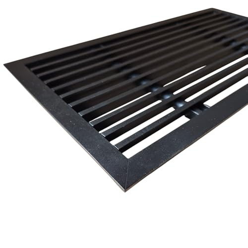 Image of Aluminium Powder Coated Grill, Grill for ac, hvac, ventilation grill, home grill, ac grill,Return Air Grill for Wall, Sidewall and Ceiling (BLACK, 12 inch*6 inch)