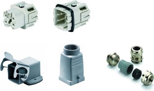 Kit HDC-HA 04.402 Weidmuller de alta estanqueidad IP65 contra polvo y vibraciones
