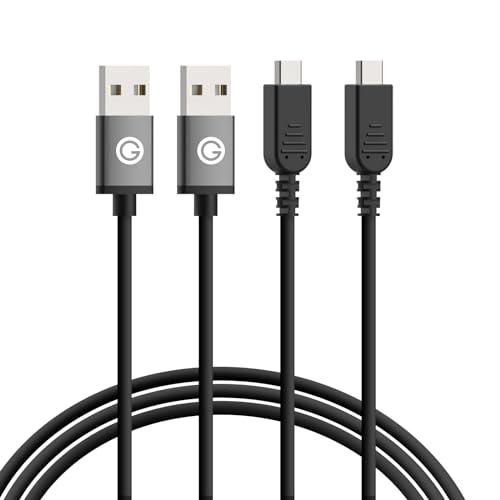 GEEKRIA - Geekria USB Charging Cable Compatible with Nintendo New 3DS XL/3DS/2DS XL, DSi, DSi XL Charger, Replacement Power Charging Cord (4ft / 120cm 2 Pack)