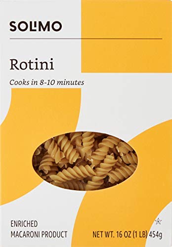 Amazon Brand - Solimo Pasta, Rotini, 16 Ounces