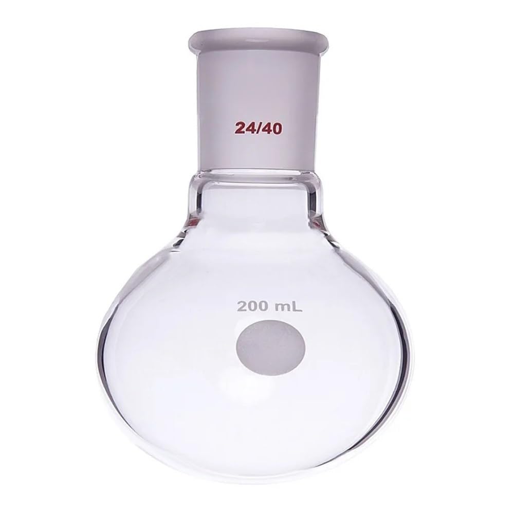 Bottiglia a sfera con collo singolo e fondo tondo, giunto 24/40, capacità 25 ml-5000 ml, vetro borosilicato Attrezzature da laboratorio