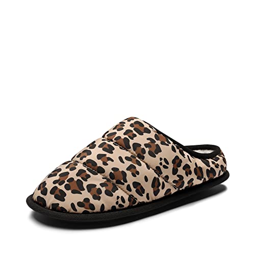 Dream Pairs Women's Cozy Memory Foam House Slippers With Fuzzy Wool-Like Lining, Slip-On Washable Indoor Bedroom House Shoes,Sdsl229W,Leopard,Size 11 #TOP12