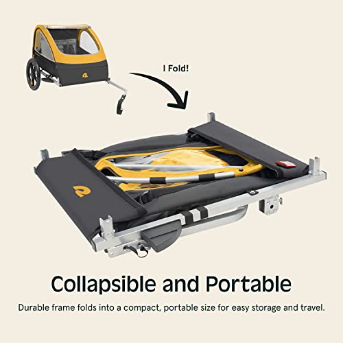Image of Retrospec Rover Kids Bicycle Trailer Single and Double Passenger Children's Foldable