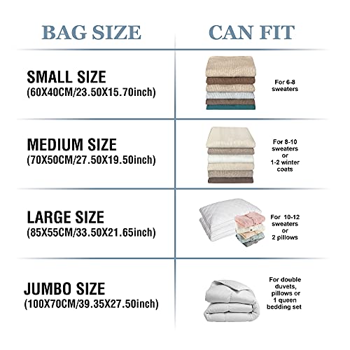 Roomimaster Vacuum Storage Bags, 10 Large Space Saver Bags Seal With Pump, Sealer For Clothes thumb #3