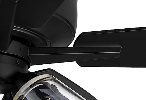 Craftmade S104FB5-60FBGW Super Pro 60" Ceiling Fan with LED Lights & Pull Chain, 5 Reversible Flat Black/Greywood MDF Blades, Flat Black thumbnail 3