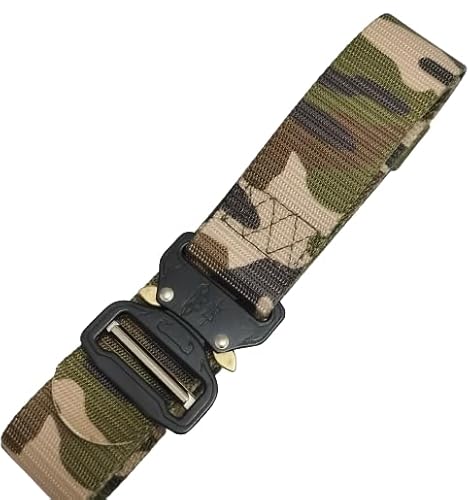 Cinto Táttico Militar Com Fivela Em Metal de Engate Rápido Tipo Fastem Youtek (Camuflado Marrom)