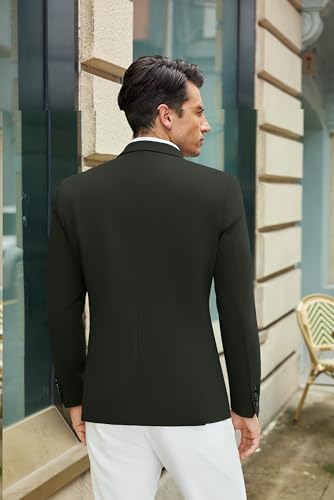 Image of COOFANDY Mens Casual Blazer Slim Fit Suit Jacket One Button Sport Coats | Lightweight Blazer,Real Welt Pocket,Business Casual Wear,Wedding,Prom,Date,Party