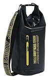 Marine Business Sacca impermeabile da 10 l, chiusura a rotolo, IPX6 Dry Bag, blu, Nero