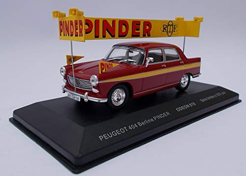 ODE019 - Voiture berline Peugeot 404 aux Couleurs du Cirque Pinder éditée à 500 pièces - Echelle 1/43