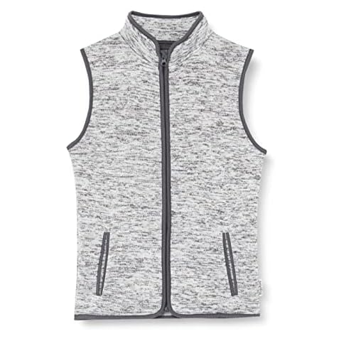 Playshoes Unisex Kinder Strickfleece-weste 420102, 33 - Grau, 104 Cover