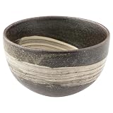 丸伊製陶 信楽焼 へちもん どんぶり 丼 容量約600ml 黒磯 ブラック MR-3-4570