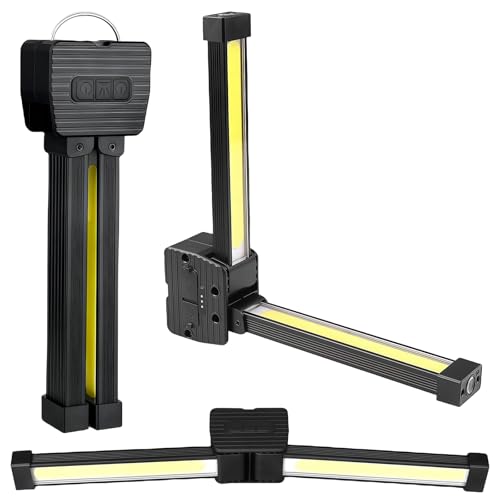 GOEDCH Posing Lamp Gym: Lampada portatile magnetica LED con gancio, luci di emergenza USB impermeabili, funzione dimmer
