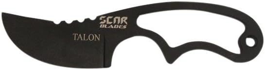 SCAR BLADES Talon Knife, Gunkote Gray/Brown/Black