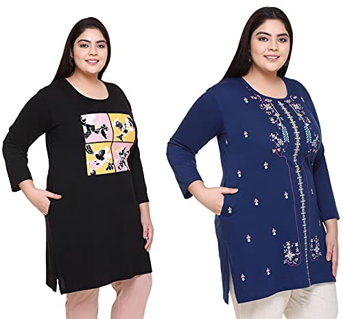 Image of RYSH Women's Plus Size Printed Long Top