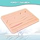 Übungsbrett Silikon Nahtpads, Suture Pad für chirurgisches Nahtset mit 3 Schichten, Suture Practice Kit mit 14 Wunden, Nähset Medizin, Nahtset Übung Medizin, Chirurgisches Nahtset Übung