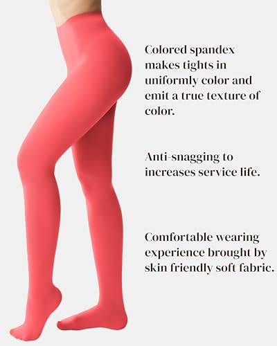 Image of leg elegant Women's 80 Den Microfiber Soft Opaque Tights Pantyhose