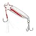 Catch Rate Double Hook Slow Pitch Fishing Lure for Enhancing Realistic Swimming Lures with Slow Sinking Flexible Tail with Flexible Tail