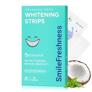 Teeth Whitening Strips, 14-Day Treatments Clinically Proven for Visible & Affordable Teeth Whitening, Enamel Care Whitening, Reduced Sensitivity Formula, Coconut.
