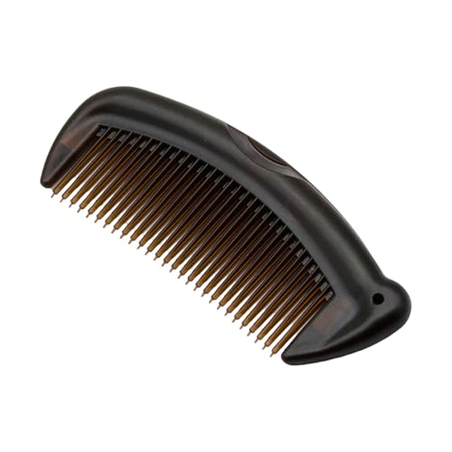 Brosse à cheveux avec bouton pression - Peigne de soin du cuir chevelu avec dents douces pour réduire et masser les curfs - Pour les voyageurs et le bureau - Peigne ergonomique à poignée