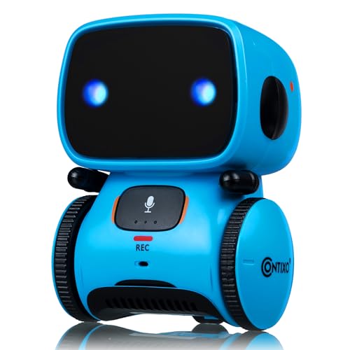 Contixo-R1-Robot-Toys-for-Kids-Smart-Robots-for-Kids-Voice-Control-Talking-Dancing-Learning-Educational-Toys-for-Boys-Girls-Toddlers-Age-3-8-Years-Old-Birthday-Gifts-for-Kid-Blue