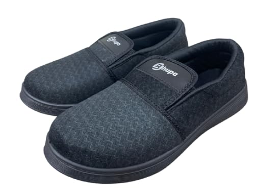 Image of Men's Slip-On Casual Shoes | Lightweight Comfortable Loafers for Men | Textured Design | Anti-Slip Sole Walking Shoes for Men