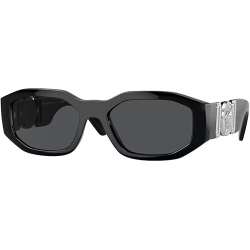 Versace VE4361 Rectangular Sunglasses For Men For Women + BUNDLE with Designer iWear Eyewear Kit