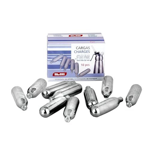 751000 IBILI Cargador Sifones de Nata NO2, Caja de 10 Piezas