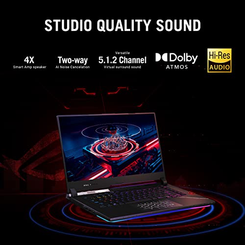 ROG Strix Scar 15 Laptop da Gaming, Display IPS QHD da 15.6" a 240Hz, Intel Core i9-12900H, 16GB di RAM DDR5, SSD da 1TB, NVIDIA GeForce RTX 3070 Ti, Tastiera Per-Key RGB in Inglese, Windows 11 - Notebook - Immagine 6