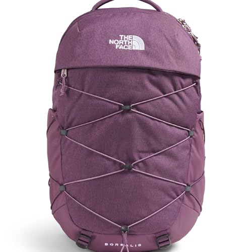 The North Face Women's Borealis Commuter Laptop Backpack - Everyday Travel Bag, Laptop Sleeve, Reflective Details, Chroma Purple Light Heather/Hushed Lavender, One Size