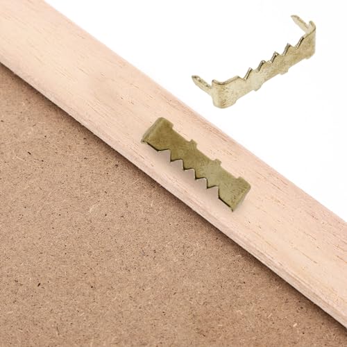 Image of Housoutil 100pcs Picture Frame Hangers Hidden Backing Clips for Easy Photo Wall Display Hardware for Framing and Art Projects Versatile Picture Hanging