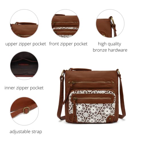Image of Scarleton Crossbody Bags for Women Purses and Handbags Multi Pocket Shoulder Bag Faux Leather Small, H1833