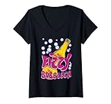 Womens Fizzy Bubblech Drink V-Neck T-Shirt