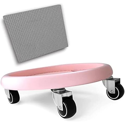 CZ-XING Abdominal & Core Coaster Strength Workout Trainer,Core Coaster Abdominal Abs Training Machine Equipment,Ab Wheel Roller Exercise Machine with Knee Mat for Home Gym Workout Fitness. (Pink) Cover