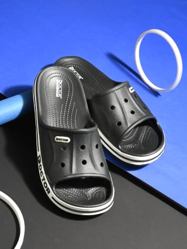 Image of Men's EVA Slide Slippers | Lightweight Comfort Bathroom & Casual Slides | Anti-Skid Soft Cushioned Slip-On Slippers for Indoor & Outdoor Use