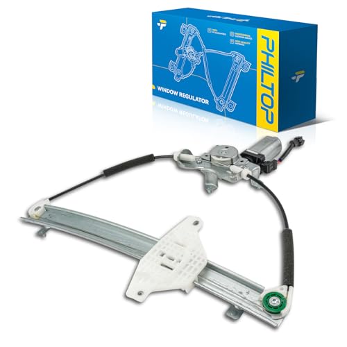 Image of PHILTOP Front Left Driver Side Power Window Regulator and Motor Assembly Compatible with 1999-2005 Hyundai Sonata 2001-2006 Kia Optima Replaces 741-100,2 Pins